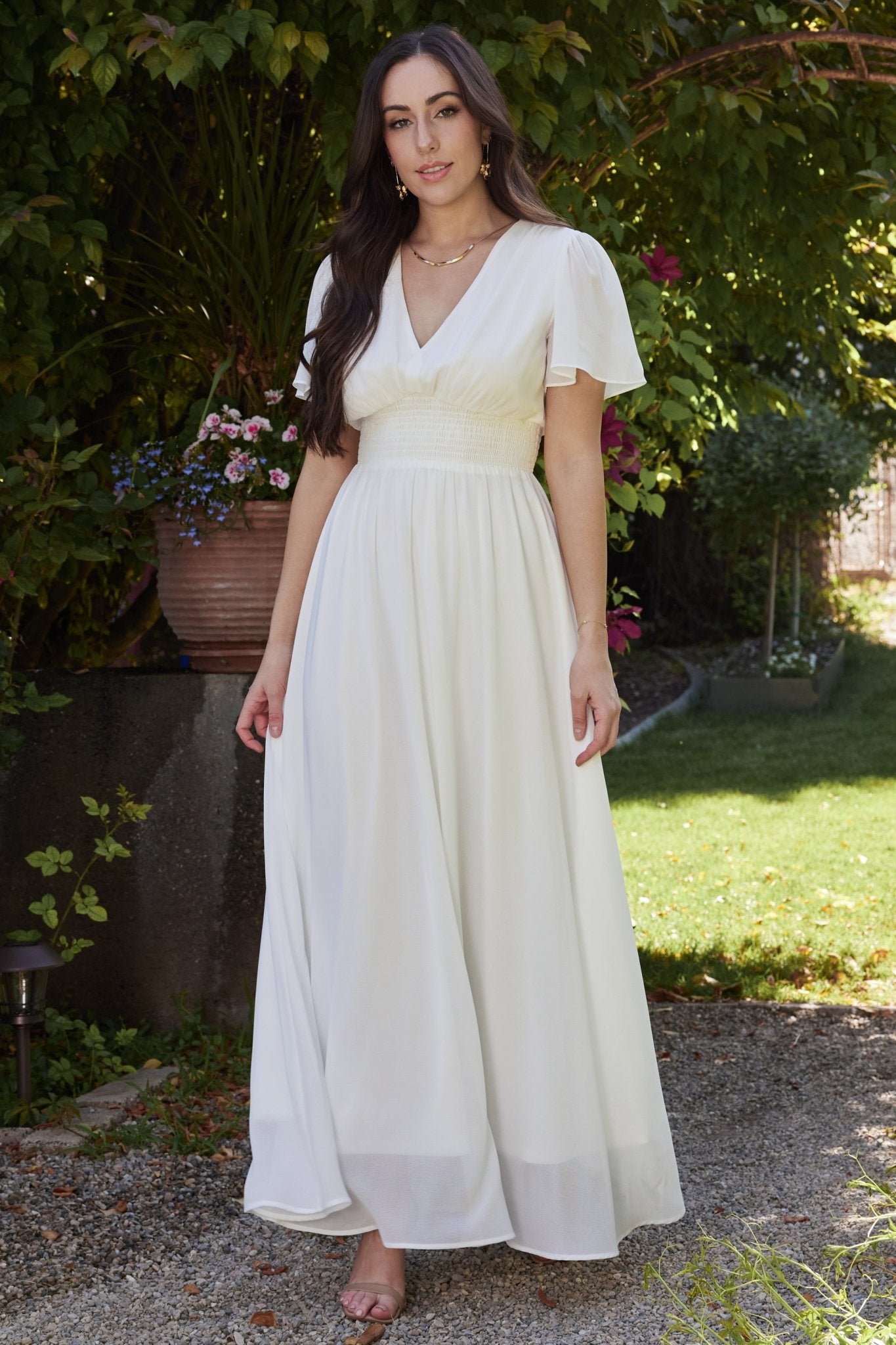 Birdie Maxi Dress | White 