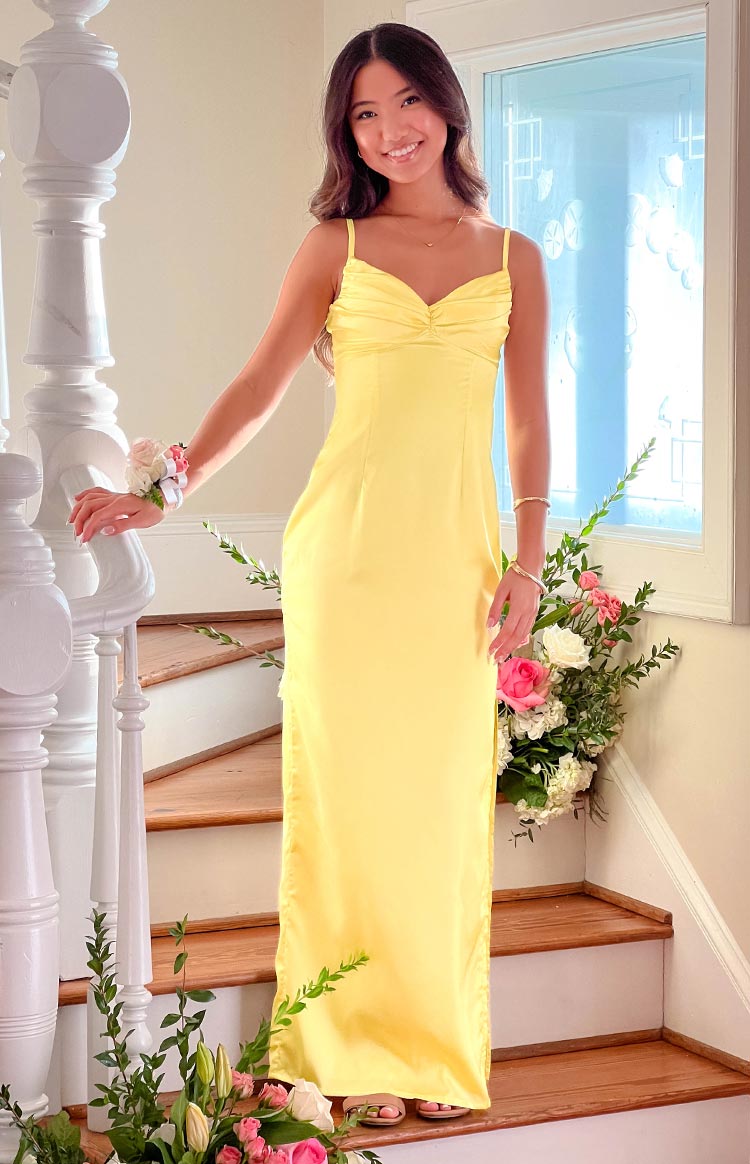 Dress Beginning Boutique Shoes Honey Yellow Maxi Dress Beginning 